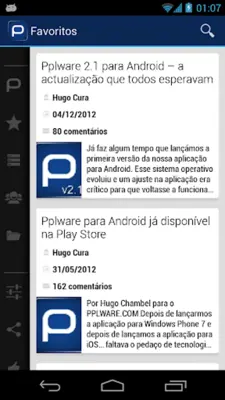 Pplware android App screenshot 10